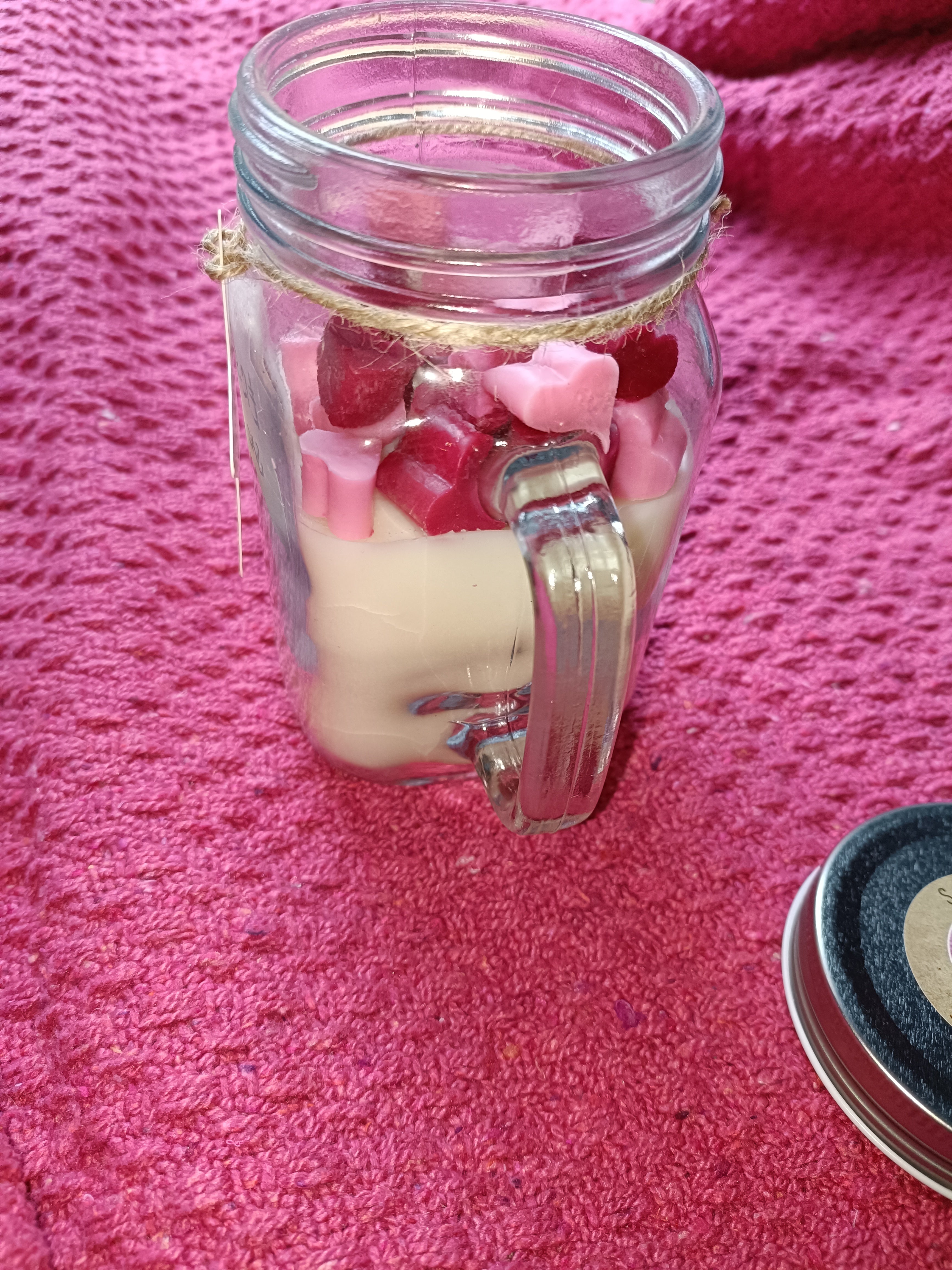 White Chocolate Strawberries Large Candle