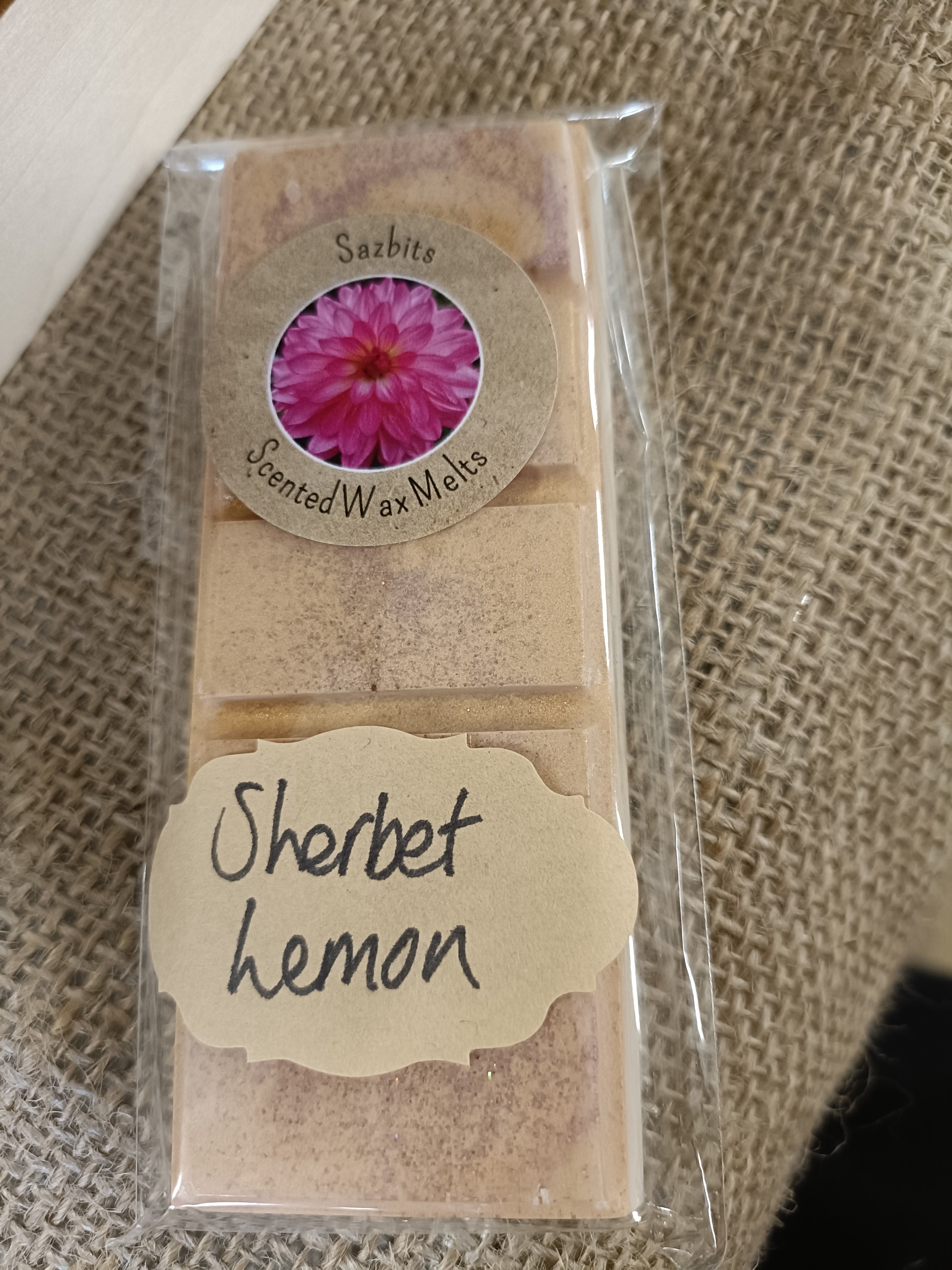 Sherbet Lemon Wax Melt Snap Bar