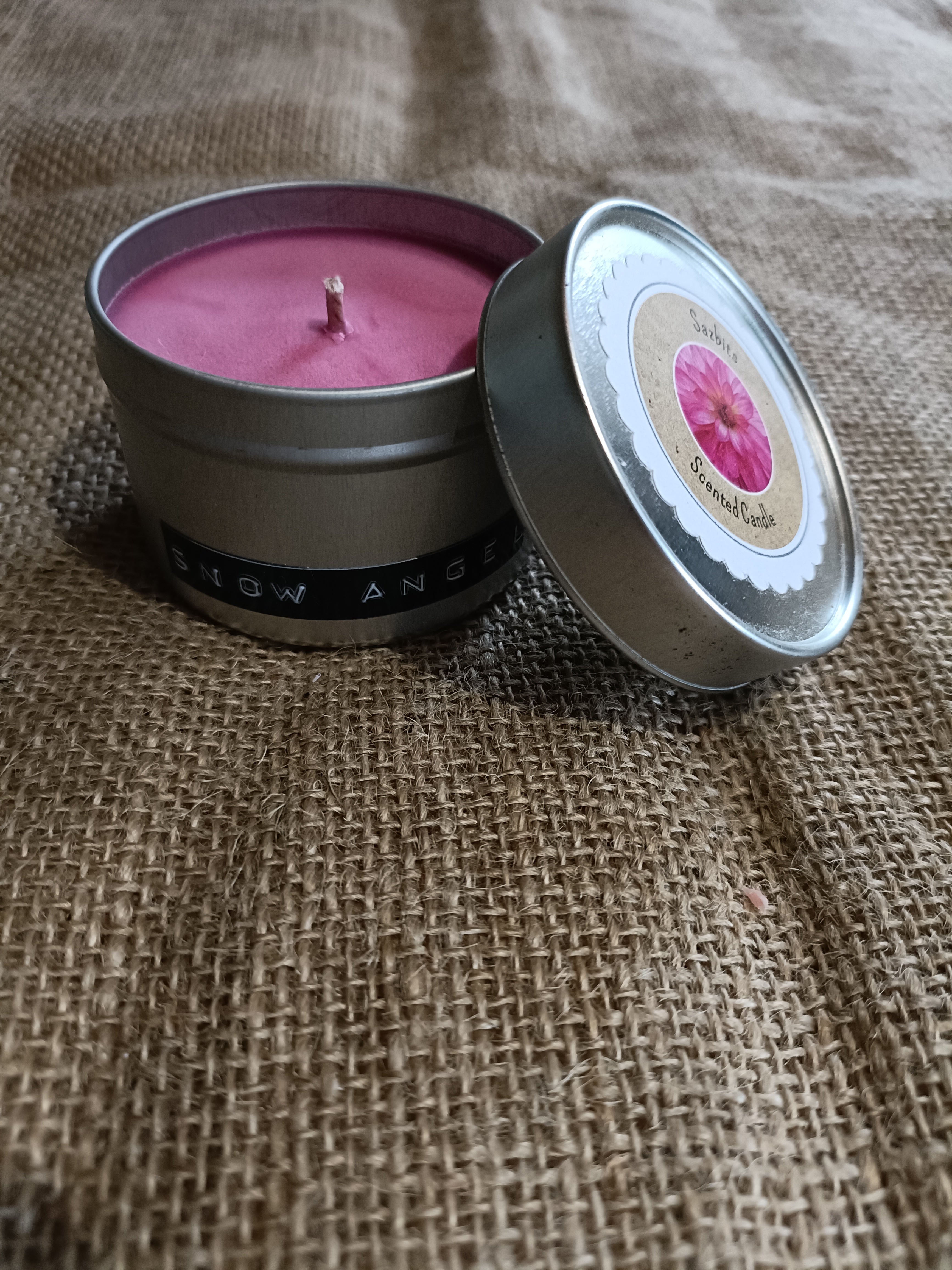 Snow Angel Small Candle